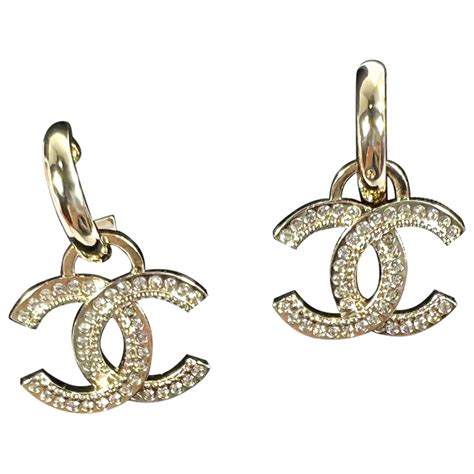 designer earrings chanel|pre owned chanel earrings.